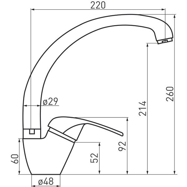 Bateria kuchenna Ferro Vasto stojąca chrom (BVA4A) 3066041 5901095655579