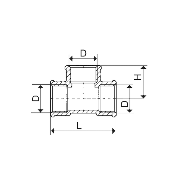 KFA Trójnik mosiężny 3/4" (943-700-20) 3068436 5907571941259
