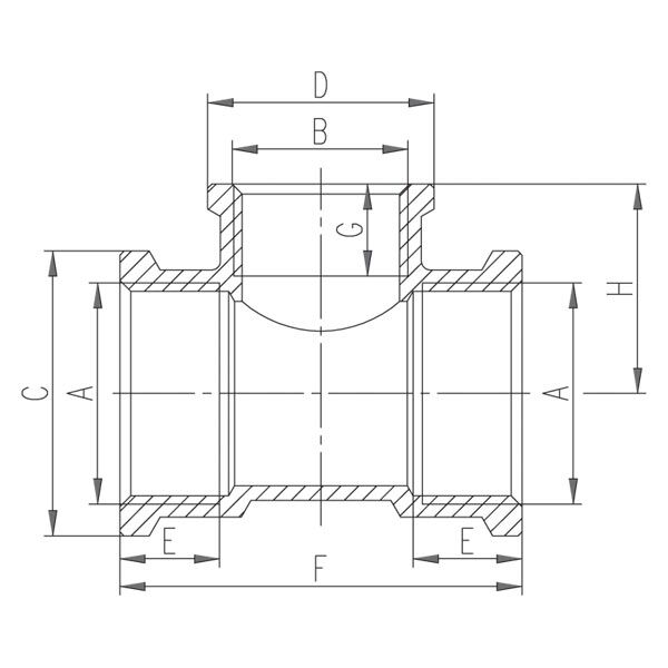 Ferro Trójnik mosiężny 3/4x1/2x3/4" T08Z 3069453 5902194918404