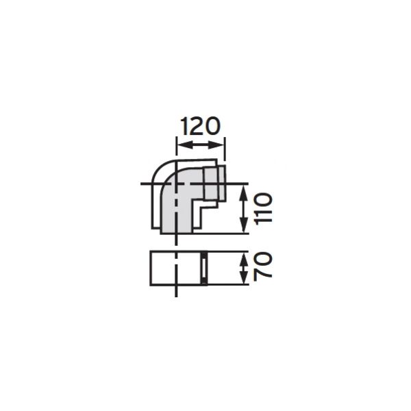 Vaillant Kolano koncentryczne ∅60/100 - 303910 3074479 4024074398128