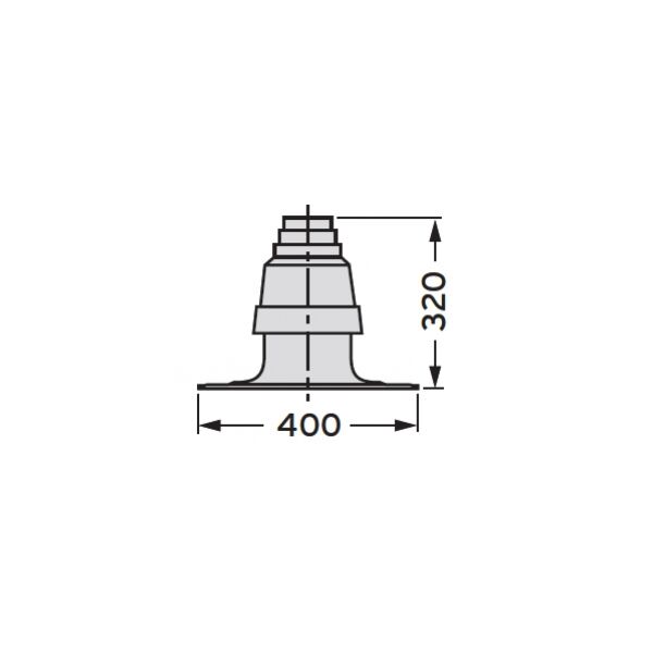 Vaillant Nasada komina 80mm - 303963 3074486 4024074430224