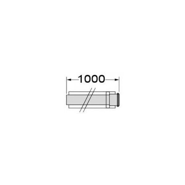 Vaillant Rura przedłużająca koncentryczna 60/100mm 1m - 303903 3074512 4024074398036