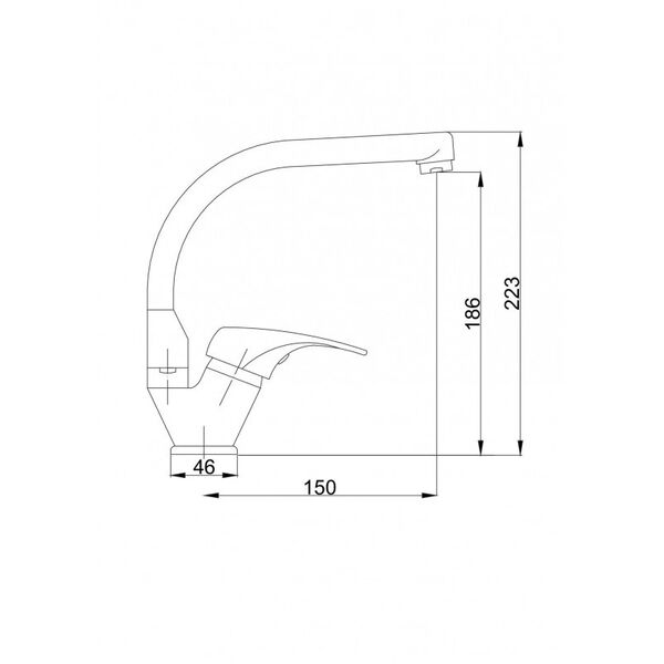 Bateria kuchenna Hydroland Atut stojąca chrom (B395L) 3076664 5900308744192