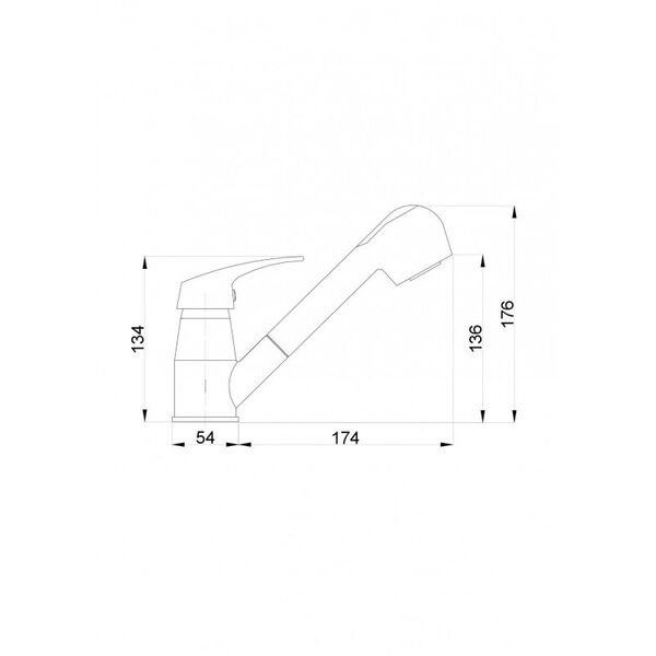 Bateria kuchenna Hydroland Atut stojąca chrom (B398) 3076665 5900308742228