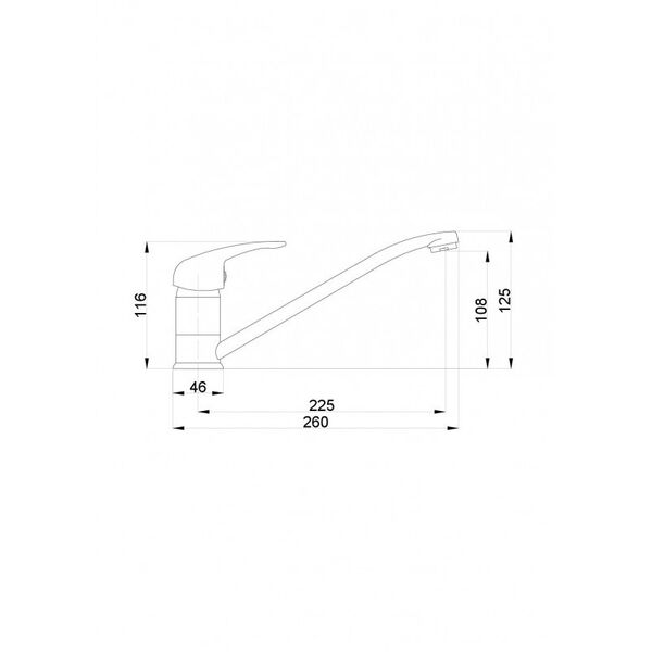 Bateria kuchenna Hydroland Joker stojąca chrom (B295) 3076702 5900308736388