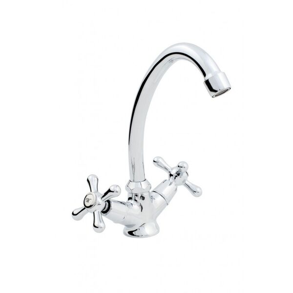 Bateria kuchenna Hydroland Retro stojąca chrom (B205) 3076718 5900238565201