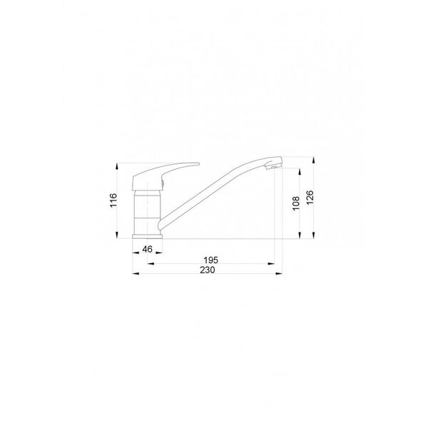 Bateria kuchenna Hydroland Atut stojąca chrom (B395) 3077825 5900308742174