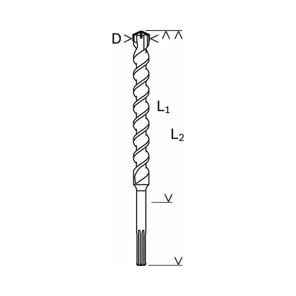 Wiertło Bosch do betonu SDS MAX 16mm  (2608685861) 3080143 3165140564120