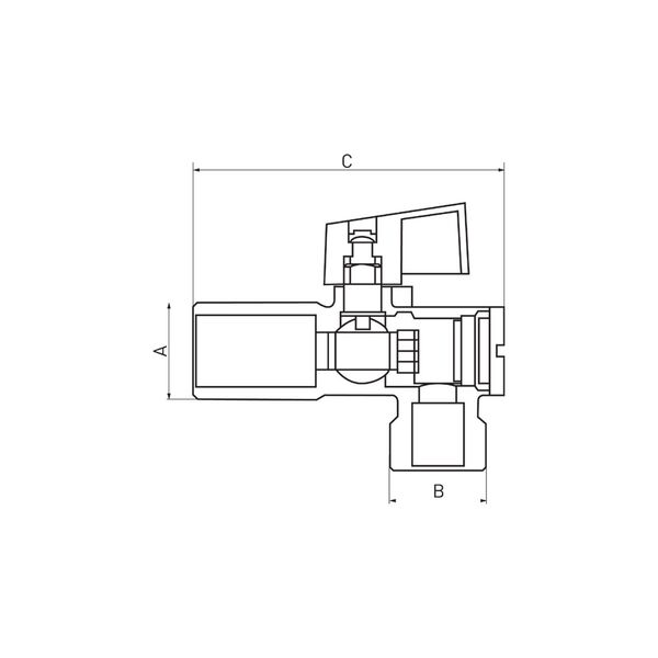 Ferro Zawór kątowy z ﬁltrem 1/2"x1/2"  (Z1212KF) 3096749 5901095659331