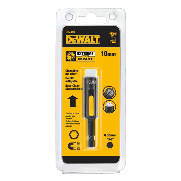 Dewalt Końcówka nasadkowa magnetyczna 10mm samoczyszcząca DT7440 3098452 5035048085721