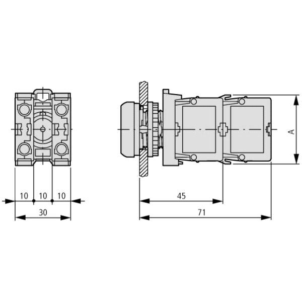 Eaton Oprawka z diodą LED M22-LEDC230-G zielona - 216568 3100626 4015081847174