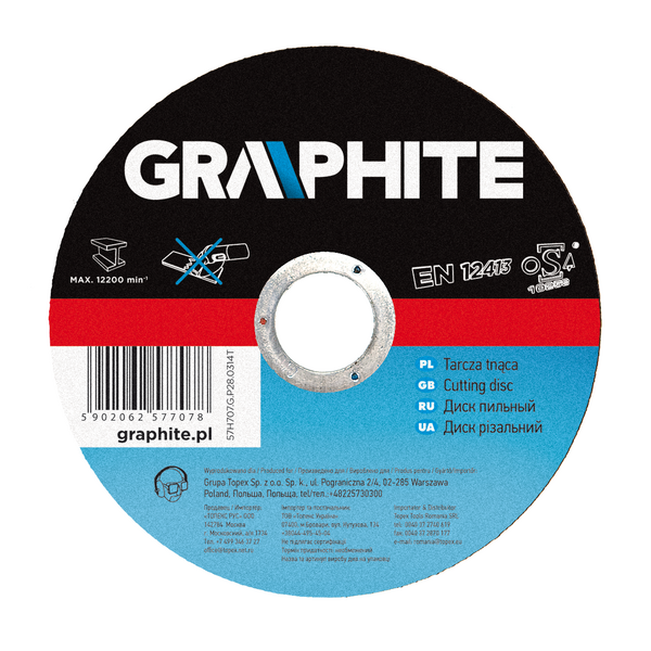 Graphite Tarcza tnąca do metalu 355x3,0x25,4mm 57H738 3103144 5902062577382
