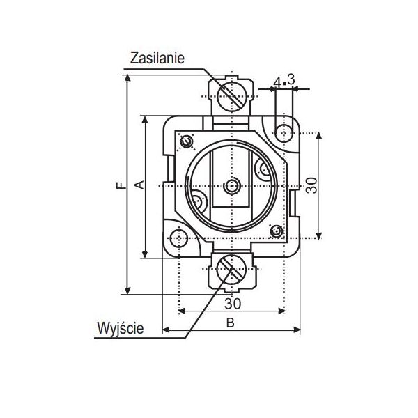 Eti-Polam Gniazdo bezpiecznikowe EZN 25-ZP na szynę 1P DII 25A 500V 002322016 3111882 5904722905733