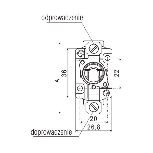 Eti-Polam Gniazdo bezpiecznikowe D02N-K porcelanowe D0 E18 1P 63A 002222011 3111887 5904722906174