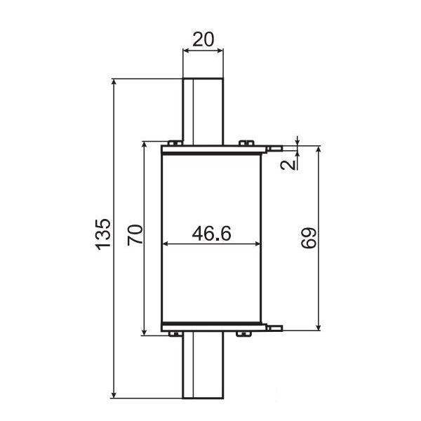 Eti-Polam Wkładka topikowa WT-1/gF NH1 200A gF 500V 004139120 3111906 5904722992146