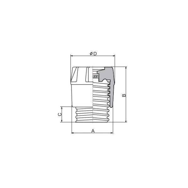 Eti-Polam Główka bezpiecznikowa K DII 25A porcelana E27 002332001 3111909 5904722922525