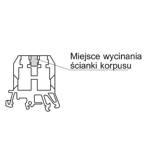 Pokój Złączka szynowa gwintowana ZG-G35/TS35 niebieska A11-1636 3112946 5902626102166