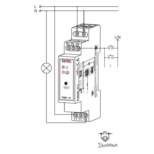 Zamel Przekaźnik bistabilny 16A 230V AC PBM-01 3113884 5903669021858