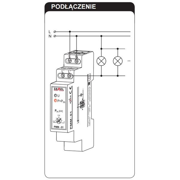 Zamel Ogranicznik mocy 230V AC 0,2-2kW PMM-01 3114411 5903669024880