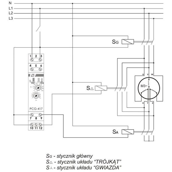F&F Przekaźnik czasowy 24/230V 2x8A - PCG-417 3115411 5908312595502