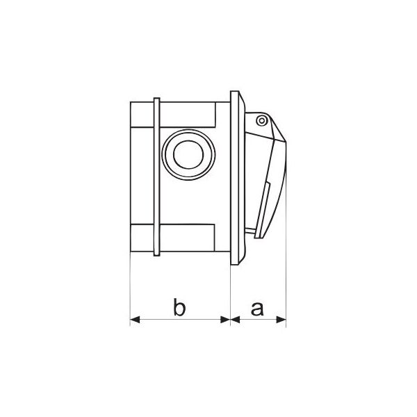 Polam Nakło Gniazdo 32A 3P+N+Z IP44 izolowane p/t 230/40V 2642-420 3115523 5900280805553