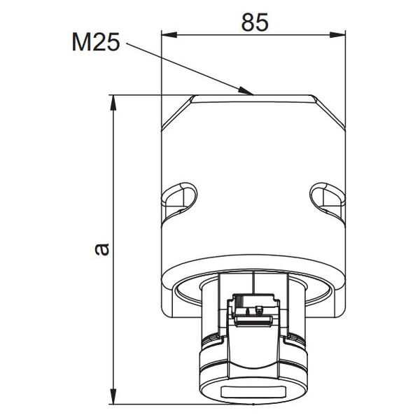PCE Gniazdo stałe 32A 230V 2P+Z IP44 123-6 3115621 5907711100294