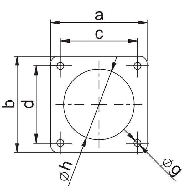 PCE Gniazdo tablicowe proste 16A 400V 3P+Z+N 75x75mm IP44 315-6F7 3115637 5907711117834