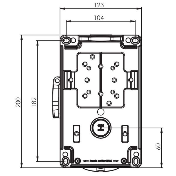 PCE Gniazdo stałe z wyłącznikiem Combo-Pol 16A 400V 3P+Z+N 2x230V IP44 96061542W 3115645 5907711108399