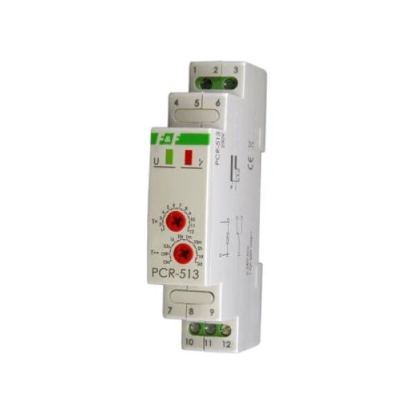 F&F Przekaźnik czasowy jednofunkcyjny 230V 10A - PCR-513 3115412 5908312595441