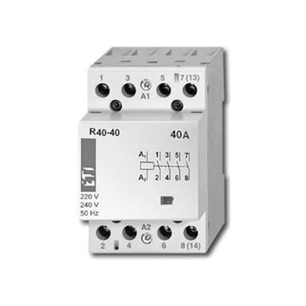 Eti-Polam Stycznik modułowy R40-40 40A 230V AC 4z0r 002463410 3111895 5904722903531