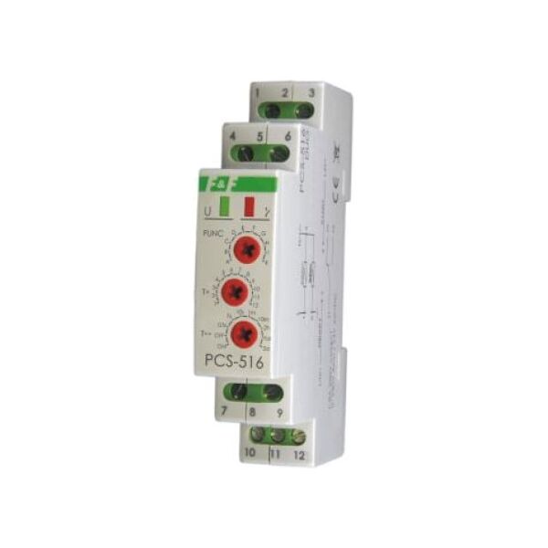 F&F Przekaźnik czasowy wielofunkcyjny 12-264V 8A - PCS-516 UNI 3115418 5908312591429