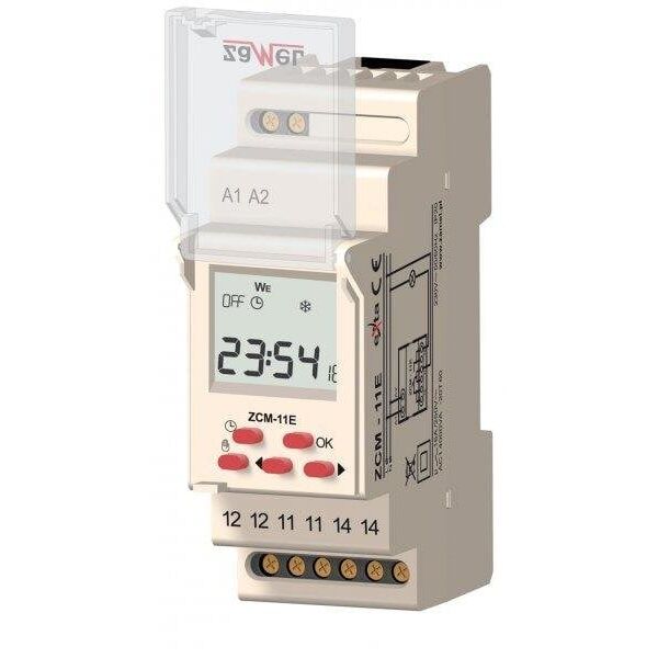 Zamel Programator czasowy 1-kanałowy tygodniowy Econo 230V AC ZCM-11E 3113881 5903669030065