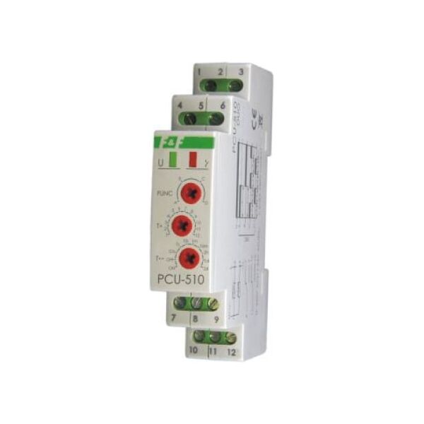 F&F Przekaźnik czasowy uniwersalny 24/230V 2x8A - PCU-510 DUO 3115422 5908312595403