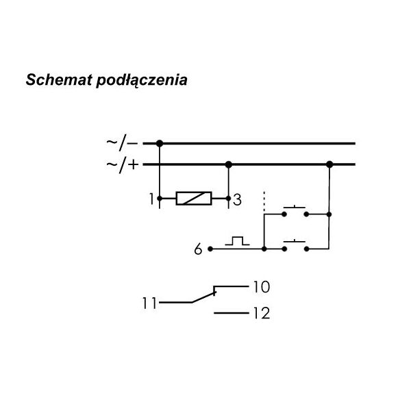 F&F Przekaźnik impulsowy 240V 16A 1 moduł IP40 (BIS-411) 3115750 5908312594017