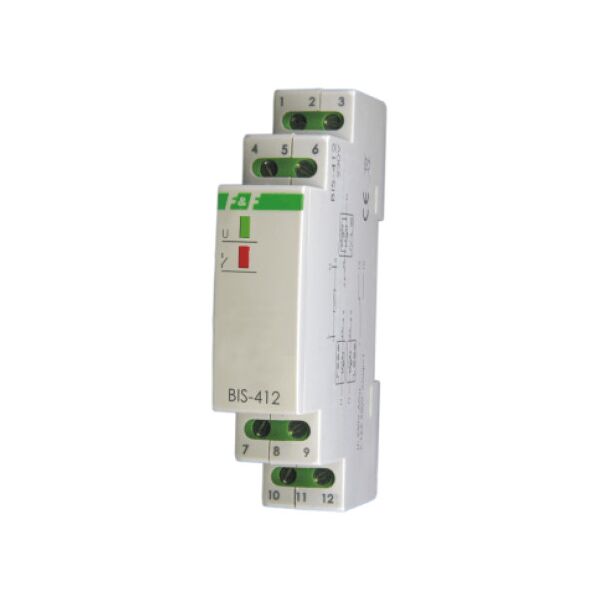 F&F Przekaźnik bistabilny grupowy 230V 10A 1 moduł - BIS-412 3115751 5908312596226