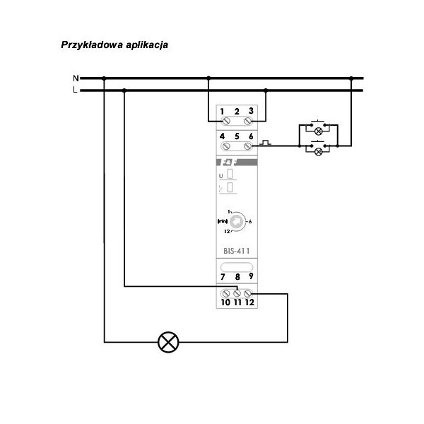F&F Przekaźnik impulsowy 230V 16A na szynę TH35 - BIS-413 3115753 5908312594079
