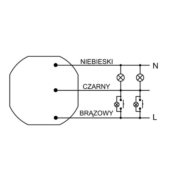 F&F Automat schodowy do puszki podtynkowej (ASO 205) 3115778 5908312596233