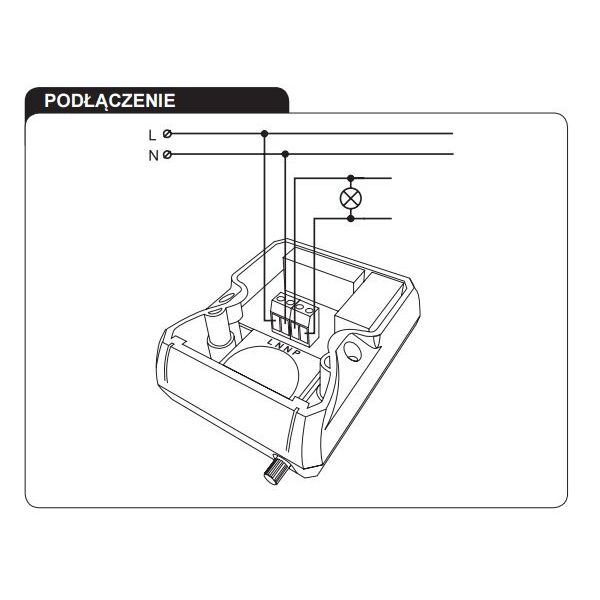 Zamel Wyłącznik zmierzchowy natynkowy z sondą 230V AC IP54 WZS-01 3116998 5903669021759
