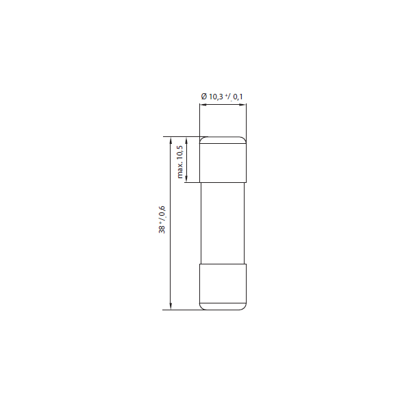 Eti-Polam Wkładka bezpiecznikowa cylindryczna CH10x38 16A PV 10x38mm 002625107 3118610 3838895504634