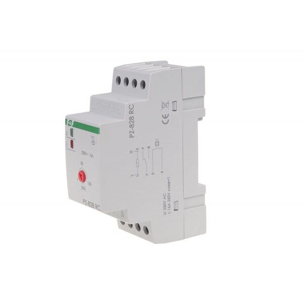 F&F Przekaźnik kontroli poziomu cieczy 16A 1P 1-100kOhm z sondą (PZ-828 RC) 3118703 5908312591474