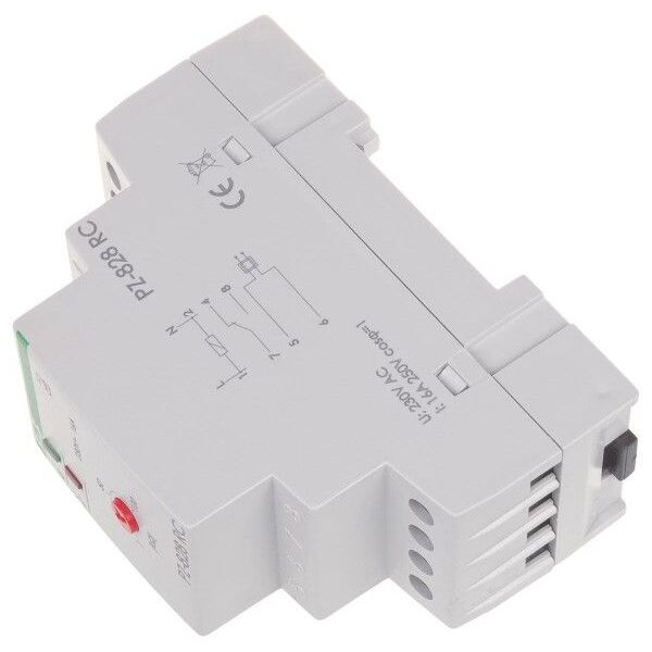 F&F Przekaźnik kontroli poziomu cieczy 16A 1P 1-100kOhm z sondą (PZ-828 RC) 3118703 5908312591474