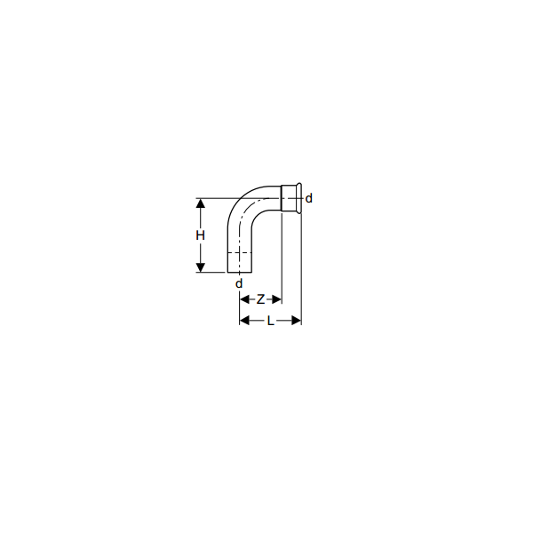 Geberit Kolano jednokielichowe Mapress C-Stahl 90° 15mm 20302 3123935 4024723203025
