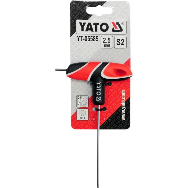 Yato Klucz imbusowy hex typ T 2,5mm z kulką (YT-05585) 3125623 5906083055850