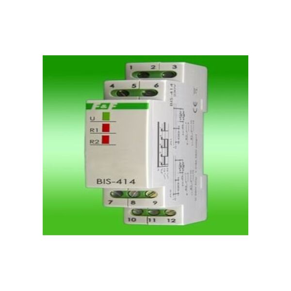 F&F Przekaźnik impulsowy 230V 2x10A na szynę TH35 - BIS-414 3115755 5908312595755