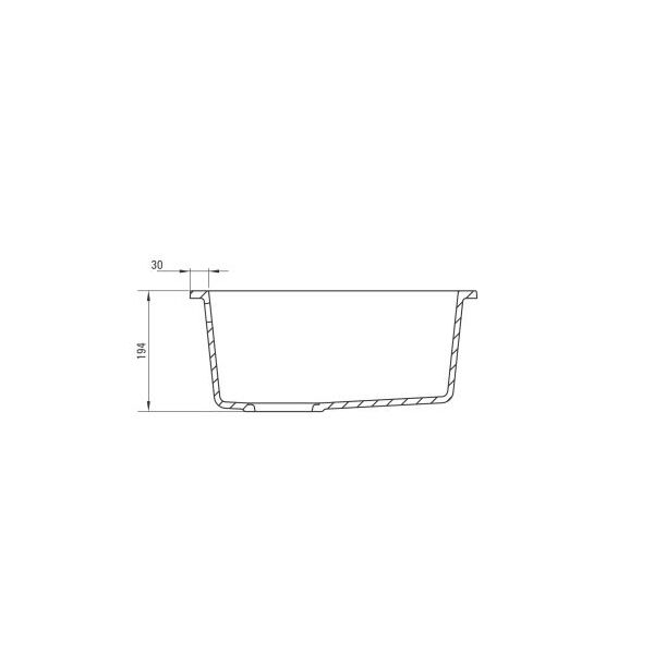 Zlewozmywak Deante Komora podblatowa 1-komorowa Corda 460x380x190mm - ZQA G10B 3135933 5908212042250