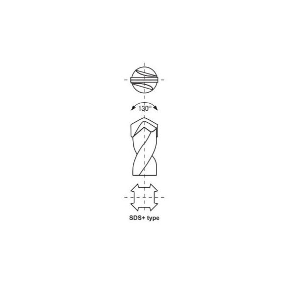Wiertło Globus SDS+ 8mm  (KWSDS 8*110) 3138123 5900855042413