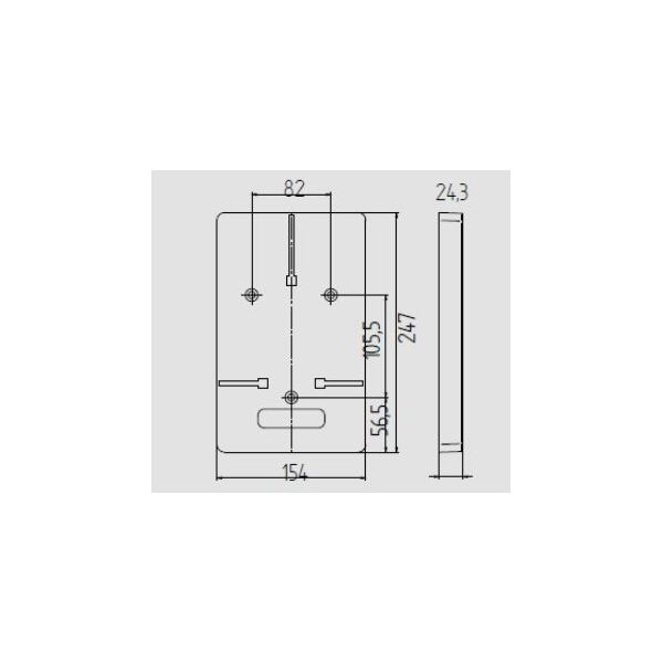 Elektro-Plast Tablica licznikowa 1F 245x152mm biała E166YY-UO002 3162539 5901130480005