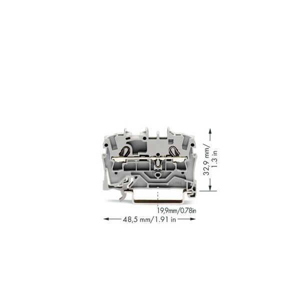 Wago Złączka przelotowa 2-przewodowa do zastosowań Ex e II szara 24/32A - 2002-1201 3163610 4017332999168