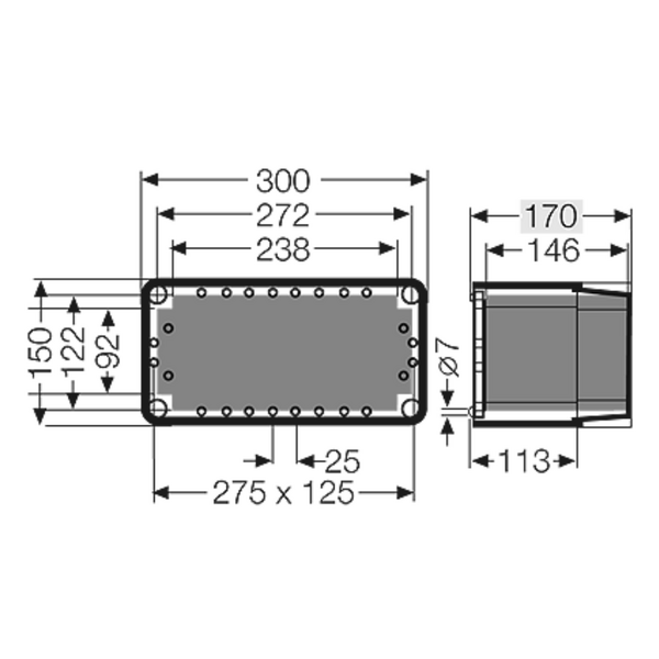 Hensel Obudowa bez przetłoczeń 300x150x170mm pokrywa szara - K0101 3167092 4012591116516