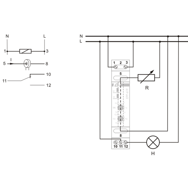 F&F Przekaźnik prądowy jednofunkcyjny 230V AC 1P 16A - EPP-619 3167382 5908312593928
